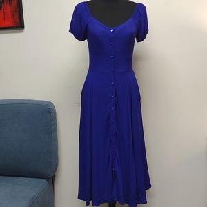 Yumi Kim Mercer Street Midi Size Small Blue with Pockets Boho